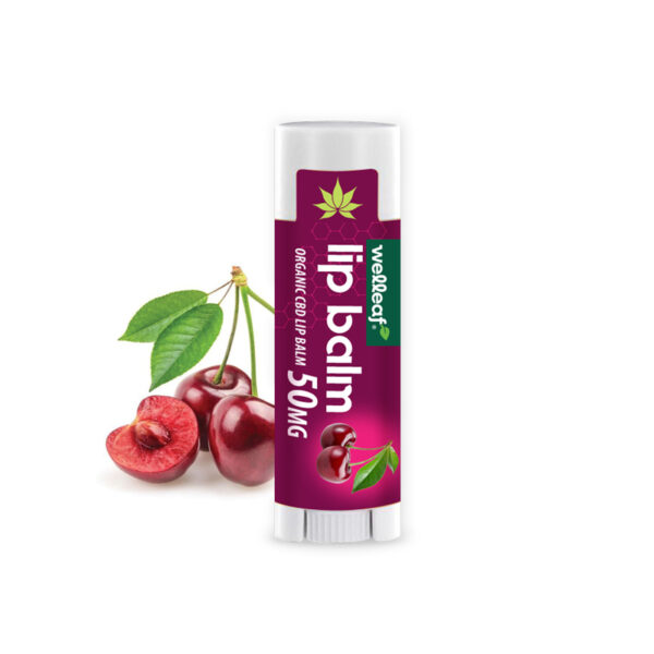 Welleaf cbd lip balm cherry